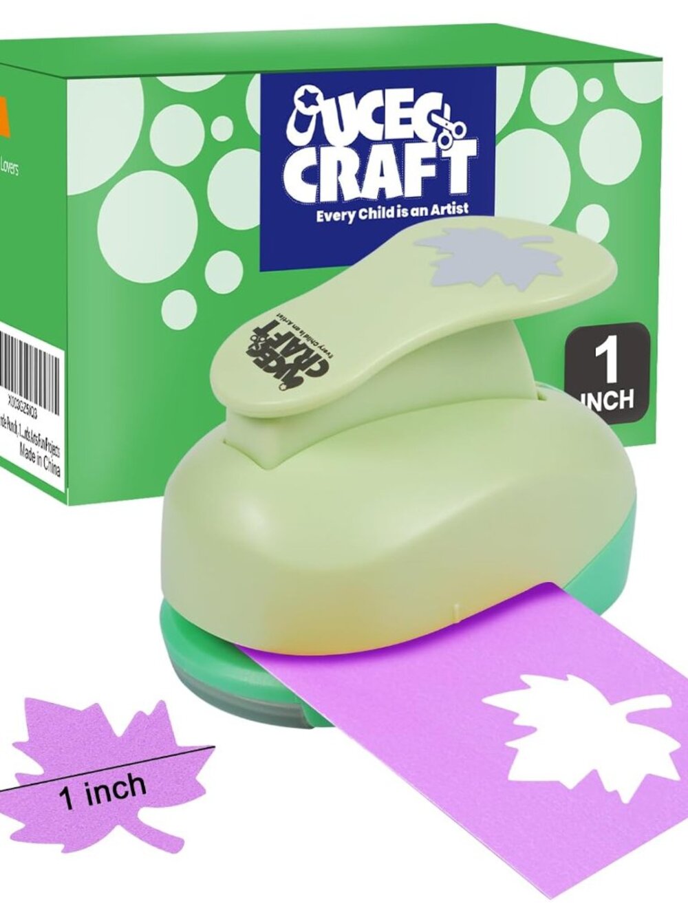 Maple Leaf Punch 1 Inch Hole Punch for Paper Crafting Scrapbooking